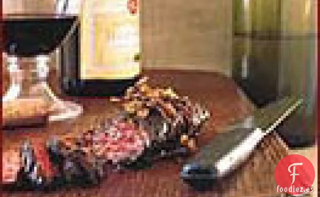 Bistec con Percha de Hierbas