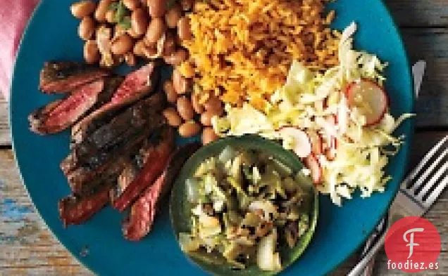 Carne De Falda A La Parrilla Con Condimento Poblano