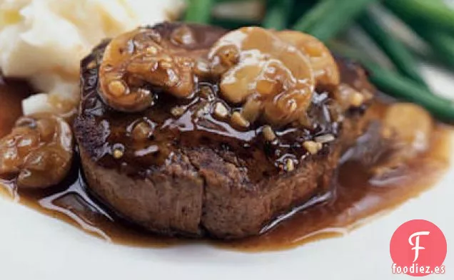 Filete Mignon con Salsa de Champiñones y Jerez