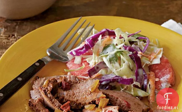 Falda de Ternera a la Parrilla al Estilo de Texas