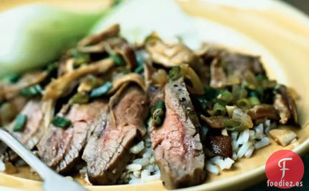 Filete de Costado con Salsa de Champiñones Shiitake