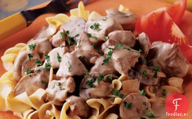 Stroganoff de Ternera de Cocción Lenta