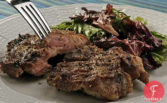 Filetes De Cerdo A La Parrilla Con Hinojo