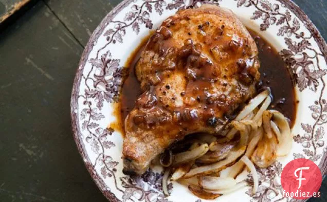 Chuletas de Cerdo con Jarabe de Arce de Vermont