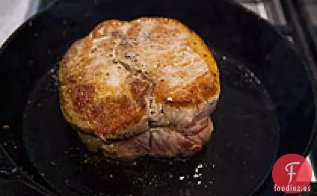 Asado de Cerdo envuelto en tocino
