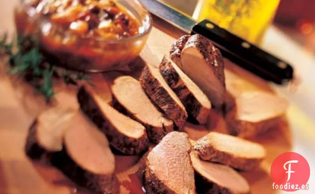 Lomo de Cerdo con Chutney de Ron
