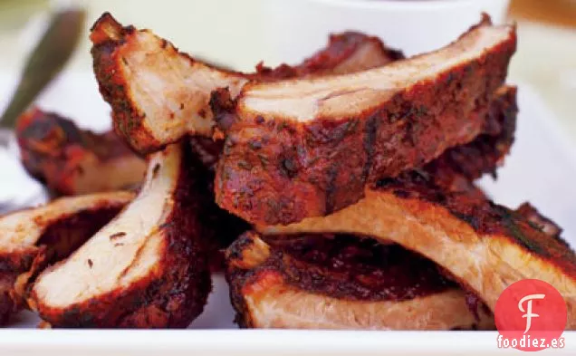 Costillas Dorsales de Bebé frotadas con Hierbas