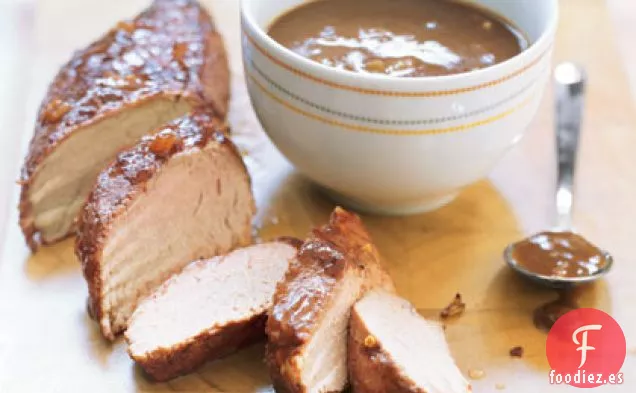 Lomo de Cerdo Asado con Salsa de Chile