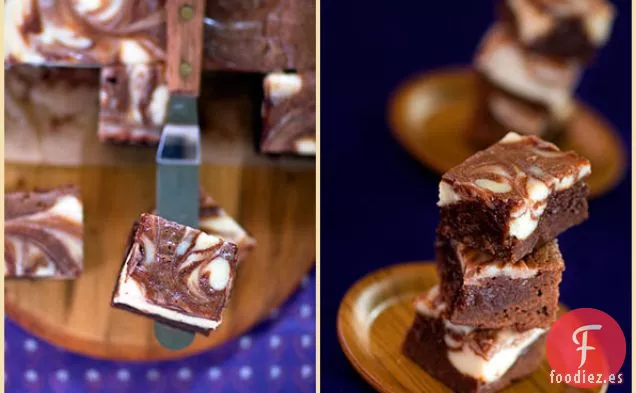 Brownies Marmolados Con Pastel De Queso Y Harina De Amaranto Y Arroz  (gluten Fre - América Recetas