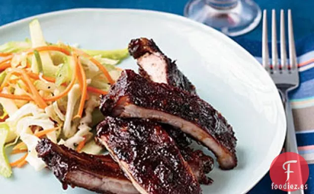 Costillas de Bebé A La Parrilla Glaseadas de Manzana