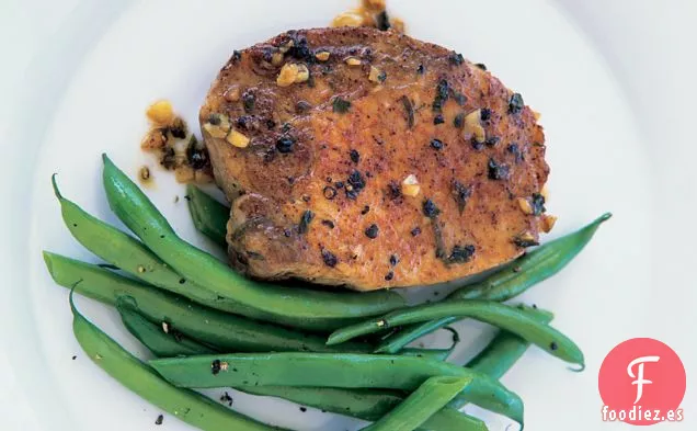 Chuletas De Cerdo Espolvoreadas Con Chile
