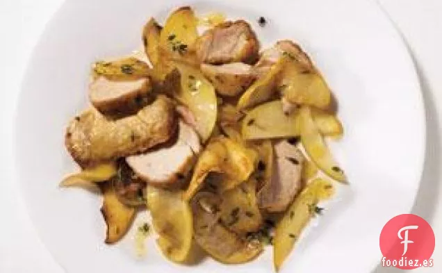 Cerdo Con Manzanas Con Mantequilla