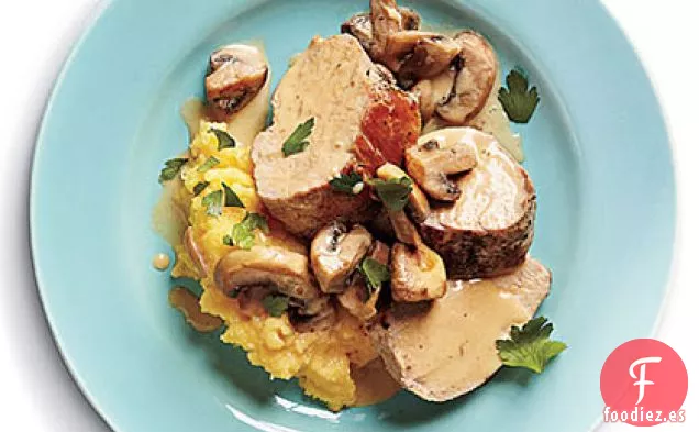 Lomo de Cerdo con Salsa de Champiñones