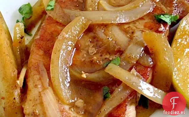 Chuletas de Cerdo con Especias de Manzana