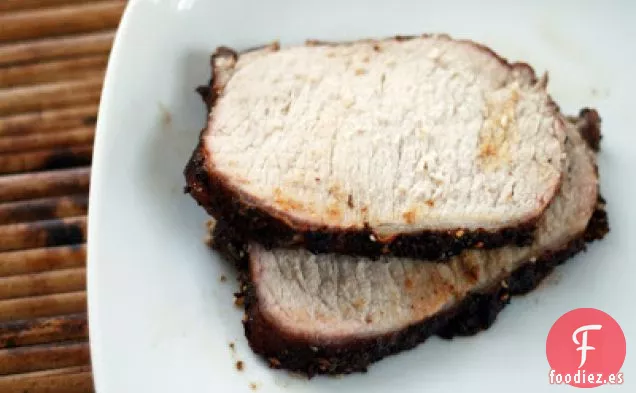 Lomo de Cerdo con Incrustaciones de Pimienta de Sichuan y 5 Especias