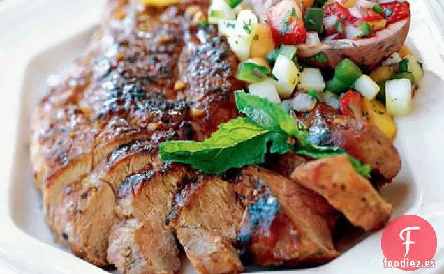 Lomo de Cerdo Glaseado con Bourbon y Hoisin