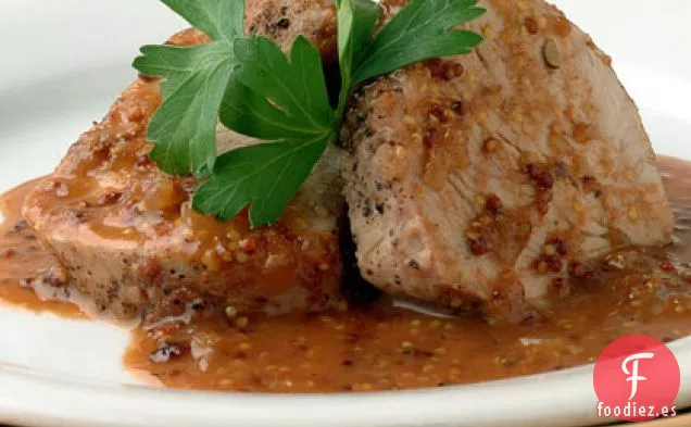 Lomo de Cerdo con Salsa Bourbon de Guayaba