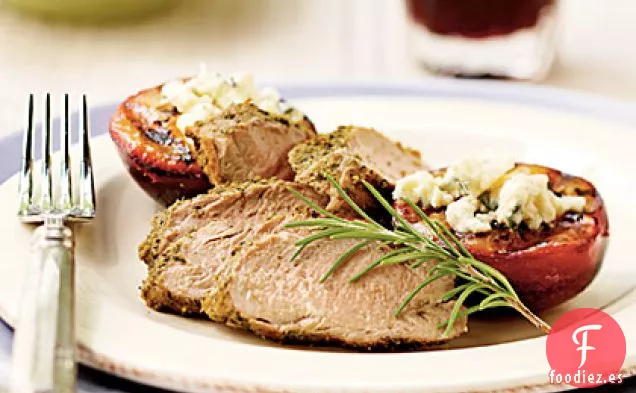 Lomo de Cerdo con Pimienta y Ciruelas de Queso Azul