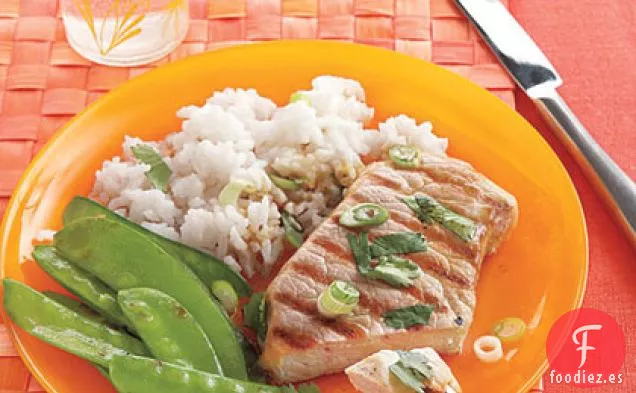 Chuletas De Cerdo Marinadas Con Soja