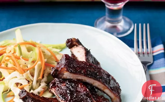 Costillas de Bebé A La Parrilla Glaseadas de Manzana