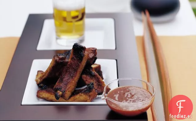 Costillas de Cerdo Bañadas en Sidra con Salsa Barbacoa de Limón