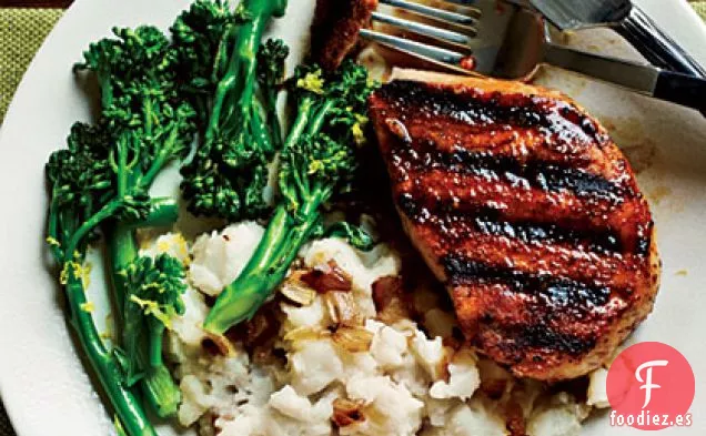 Chuletas de Cerdo a La Parrilla Ahumadas