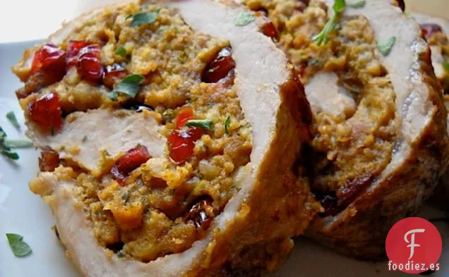 Lomo de Cerdo Relleno de Arándano y Nuez