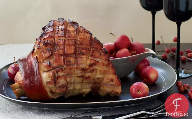 Jamón Ahumado con Salsa Riesling de Manzana