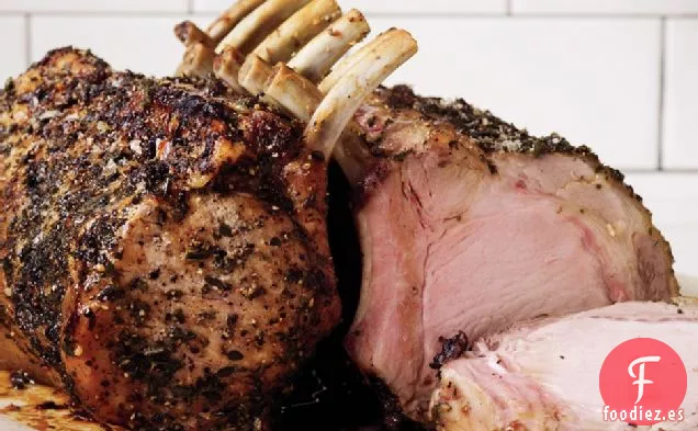 Parrilla Doble De Cerdo Con Salsa De Naranja Quemada y caramelo