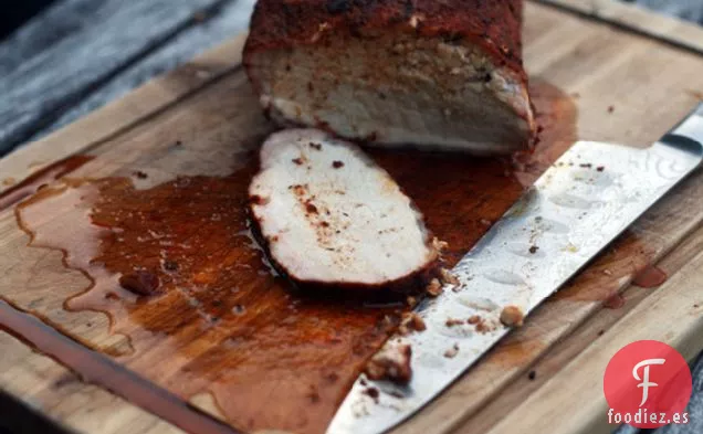 Lomo De Cerdo Ahumado Con Incrustaciones De Especias