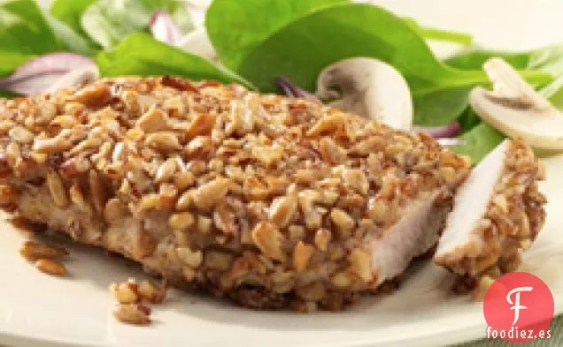 Chuletas de Cerdo con costra de Nuez
