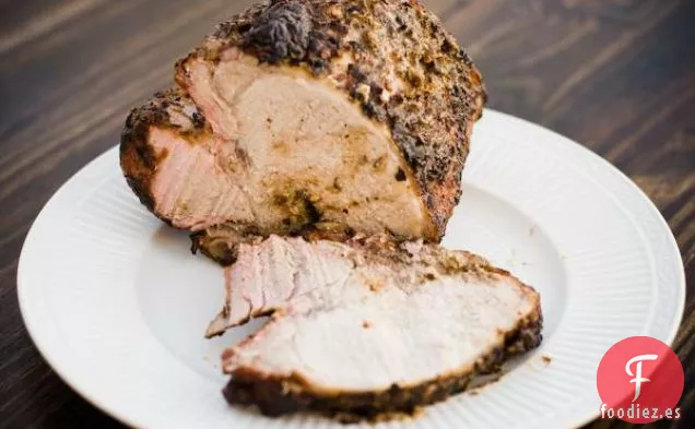 Asado De Cerdo A La Brasa Con Dijon Y Hierbas