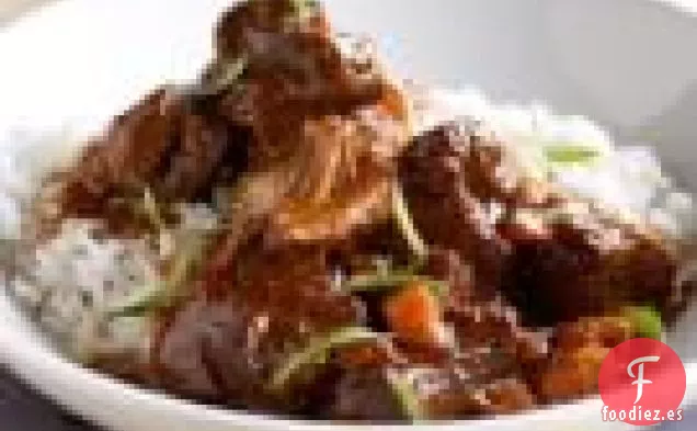Carne de cerdo estofada con Caramelo