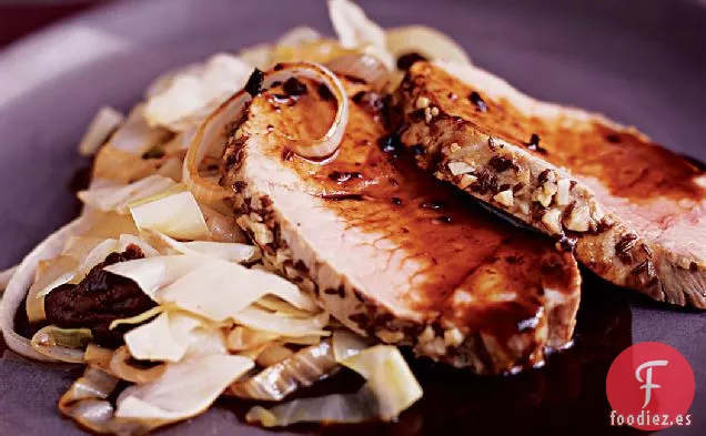 Lomo de Cerdo Asado con Salsa de Ciruela de Armañac