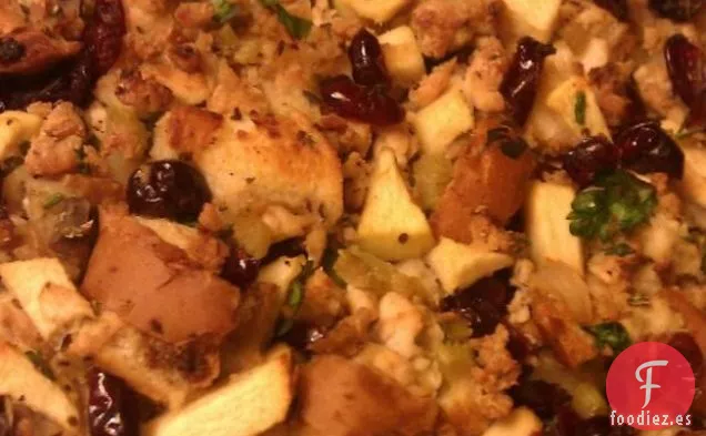 Relleno De Manzana, Salchichas Y Arándanos