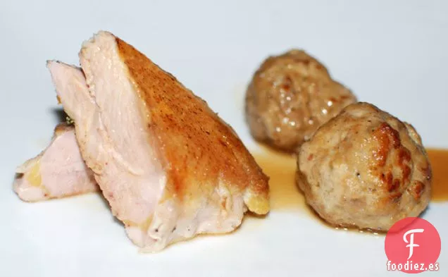 Pechuga De Perdiz Y Albóndigas En Salsa Tokaji