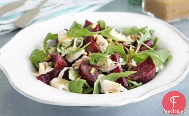 Ensalada de Mozzarella, Remolacha y Rúcula