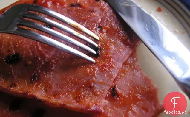 Cena De Esta Noche: Filetes De Jamón A La Parrilla