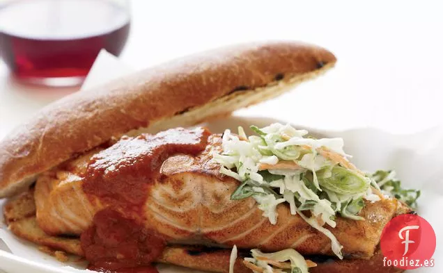 Sándwiches de Salmón a la Parrilla