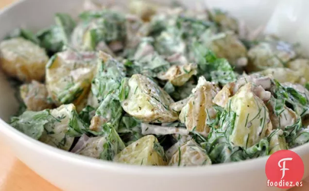 Ensalada De Patata Con Yogur, Rúcula Y Eneldo
