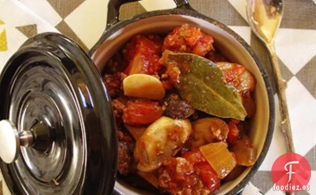 Chile de Bisonte con Champiñones