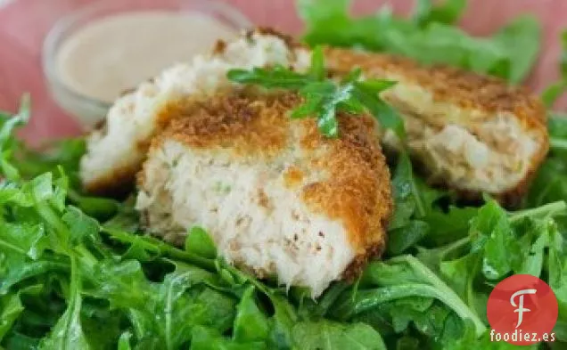 Empanadas De Salmón Con Mayonesa Baja en grasa Picante