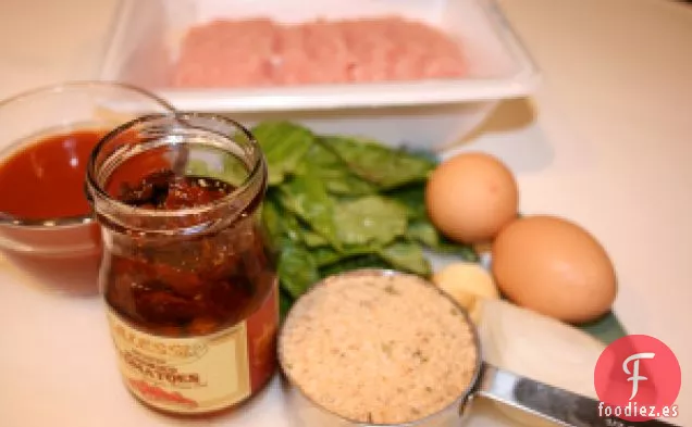 Pastel De Carne De Pavo Con Tomates Secados Al Sol