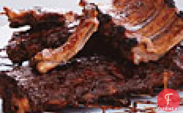 Costillas Dorsales de Bebé con Barbacoa de Tomate