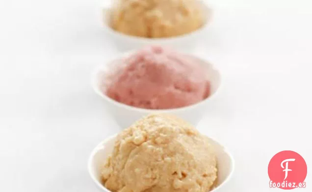 Helado de melocotón