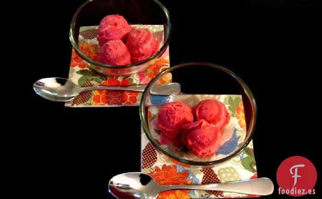 Sorbete de Vino de Frambuesa