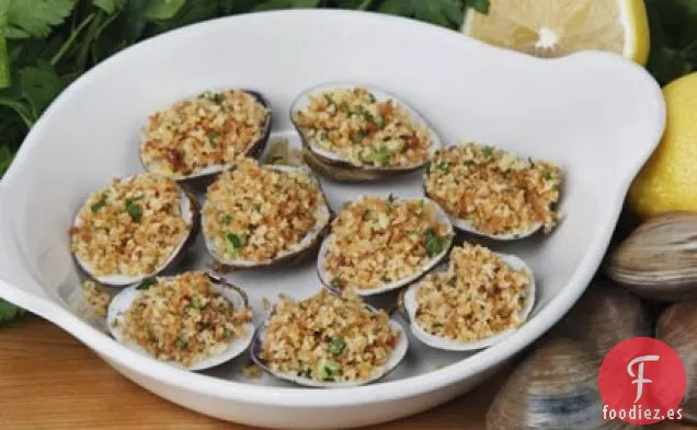 Almejas Al Horno Con Tocino