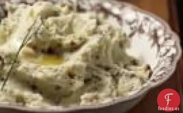 Puré De Patatas Con Tocino Y Cebollino