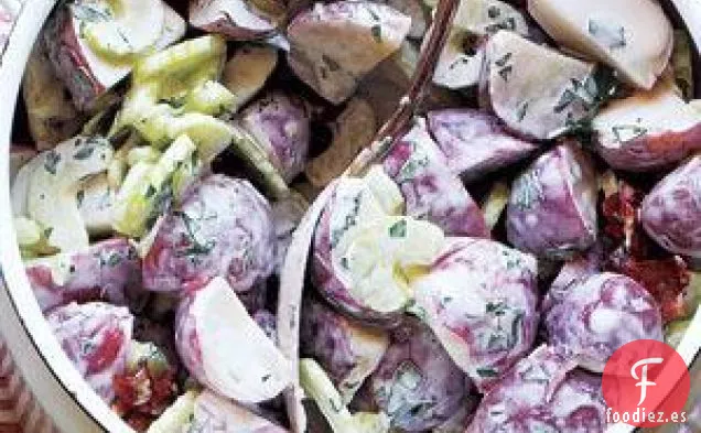 Receta De Ensalada De Patata Cremosa Con Tocino