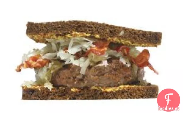 Hamburguesas Con Tocino Y Chucrut